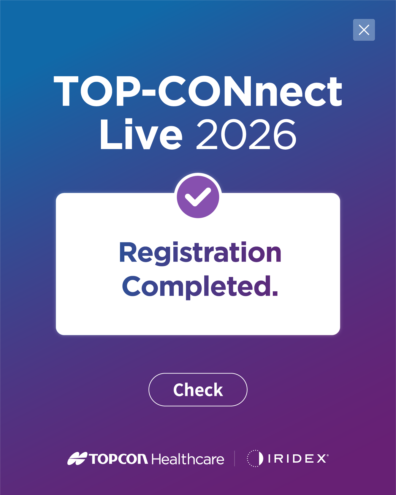Registration Completed